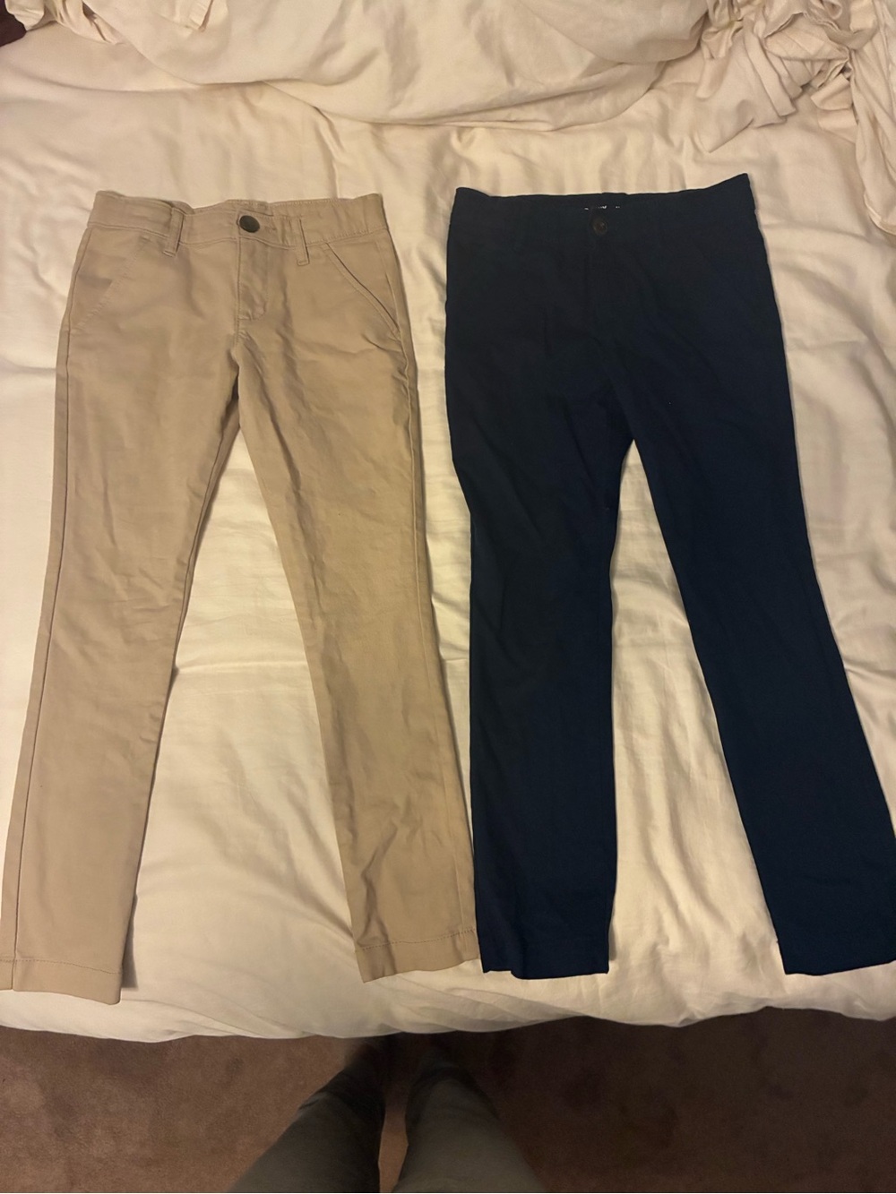 Old Navy Girl’s Chino Pants - Khaki and Navy